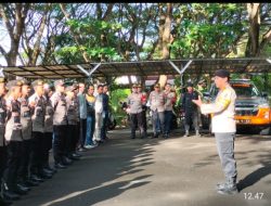 Polres Loteng Gelar Apel Kesiapan Pengamanan WWF Di Bandara Bizam.