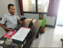 Polres Loteng Amankan Pria Paruh Baya Diduga Curi Kotak Amal Masjid.