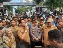 Pastikan Aman Dan Lancar, Wakapolres Sumbawa Pimpin Pengamanan Demo