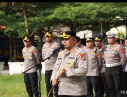Kapolresta Mataram Pimpin Apel Kesiapan Pengamanan Kunker Kapolri Hadiri Muktamar KAMMI ke-XIII Di NTB