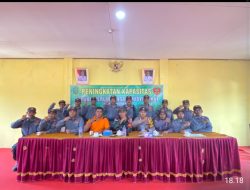 Tingkatkan Kapasitas Linmas, Sinergitas TNI Polri, Laksanakan Pelatihan PBB Satlinmas Desa Sungai Nyirih.