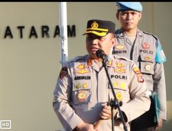 Sebanyak 395 Personel Polresta Mataram Gelar Apel Kesiapan Pengamanan VVIP