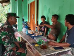 Serma, M. Soleh Laksanakan Komsos Ajak Pemuda Karang Taruna Proaktif dalam Membantu Memajukan Wilayah