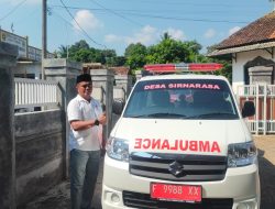Kepala Desa Sirnarasa Realisasikan Program Dana Desa 2024 Mobil Ambulans Untuk Pelayanan Kesehatan