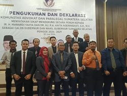 Pengukuhan Komunitas Advokat Dan Paralegal Sumsel Deklarasi Dukung Penuh Paslon Gubernur Matahati