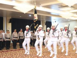 Kapolda dan Wakapolda Sumsel beserta PJU Polda Sumsel  melaksanakan Upacara Bintra Peringatan Ke-78 Hari Bhayangkara Tahun 2024