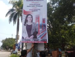 Ini Baleho, Bacawako Fitriana SH/ Pingky Telah Menghiasi di Beberapa Sudut Kota Palembang