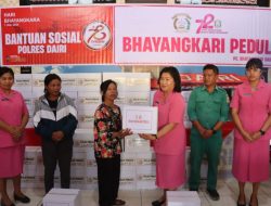 Polres Dairi Salurkan Bantuan Sosial Dalam Menyambut Hari Bhayangkara Ke-78