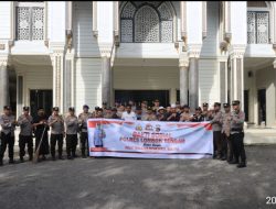 Bhakti Religi Hut Bhayangkara, Polres Loteng Sumbang 30 Sak Semen Untuk Masjid Di Desa Ketare.