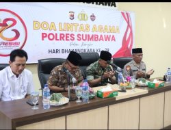 Polres Sumbawa Gelar Doa Lintas Agama Jelang Hari Raya Bhayangkara ke-78