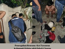 Polsek Cisarua Berhasil Gagalkan Rencana Tawuran Pelajar di Puncak