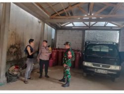 Polsek Gunung Putri (Bhabinkamtibmas) Bersama TNI (Bhabinsa) Tindak Lanjutti Berita Yang Beredar Dengan Lakukan Pengecekan Dugaan Penyuntikan Gas Bersubsidi di Desa Cicadas, Gunung Putri