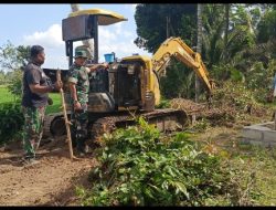 Kasdim 1615/Lotim Tinjau Lokasi TMMD di Desa Loyok.