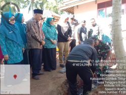 Danramil 1615-01/Selong, Hadiri Peletakan Batu Pertama TK PPK Kelayu Jorong.