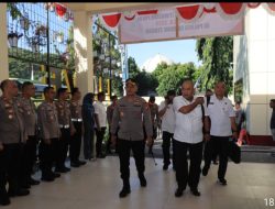 Kapolres Loteng Sambut Tim Itwasum Polri Dalam Rangka Audit Kinerja Tahap II T.A. 2024.