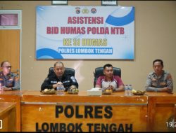 Kabid Humas Polda NTB Pimpin Langsung Kegiatan Asistensi Kehumasan Di Polres Loteng.