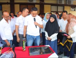 Kapolres Lombok Utara Resmikan Lapangan Tenis Tatag Trawang Tungga