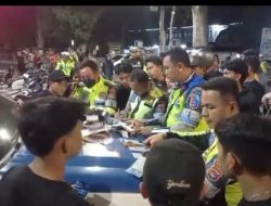 Puluhan Kendaraan Terjaring Saat KRYD Malam Minggu Ops Patuh Rinjani 2024 Polresta Mataram