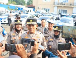 JELANG PILKADA MANTAP PRAJA 2024 KAPOLRES BOGOR LAKUKAN APEL PENGECEKAN KENDARAAN DINAS POLRES BOGOR