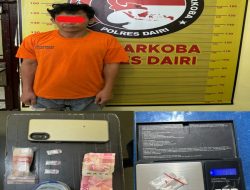 Kedapatan Sedang Mengkonsumsi Narkoba Seorang Petani Di Amankan Polisi Di Sumbul 