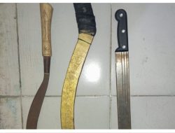 POLSEK DRAMAGA AMANKAN 3 ORANG DIDUGA GANGSTER