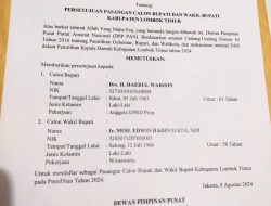 DPP. PAN. Resmi Keluarkan Surat Keputusan (B1 KWK) ke Pasangan IRON-EDWIN.