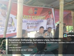 Gelar Jumat Curhat, Polsek Sidikalang Kota Himbau Masyarakat Tak Mudah Tertipu Penipuan Online