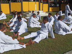 Hadapi Ujian Beladiri Polri UKP Periode Januari 2025, 62 Personel Polresta Mataram Gelar Latihan