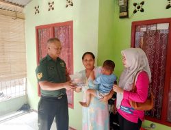 Serma, Nana Supriatna Bantu Penyaluran Makanan Untuk Anak Stunting