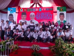 Bang Amri Cs mengawal calon Gubernur Sumsel Bapak Marwadi Yahya dan Ibu Anita Menuju ke KPU Sumsel