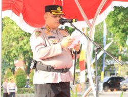 Kapolresta Mataram Pimpin Apel Gelar Pasukan Ops Gatari Praja 2024 Di Lapangan Sangkareang