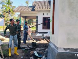 Kodim 1615/Lombok Timur Laksanakan Pengecatan Rumah RTLH dalam Program TMMD Ke-121