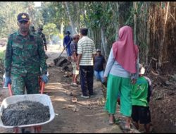 Kemajuan Pembangunan Talud Irigasi di Desa Loyok dalam Program TMMD ke-121 Kodim 1615/Lombok Timur