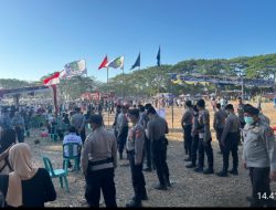 Jamin Kondusifitas, Polres Sumbawa Kerahkan Ratusan Personel Amankan Deklarasi Salah Satu Bakal Cabup & Cawabup