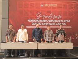 Sinergi Jaga Pilkada Damai, KPUD Kabupaten Bogor Bersama Pemkab Bogor Sosialisasikan Pendaftaran Bakal Pasangan Calon Bupati dan Wakil Bupati