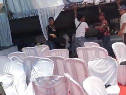 Polsek Parung Bersama Instansi Terkait Cek Lokasi TKP Tenda Hajatan di Ciseeng Roboh Akibat Angin Kencang, Tidak Ada Korban Jiwa