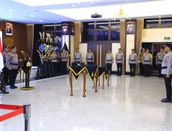 Kapolri Jenderal Polisi Drs. Listyo Sigit Prabowo, M.Si., Pimpin Upacara Kenaikan Pangkat atau Korps Raport dan Serah Terima Jabatan (Sertijab) Pejabat Utama Mabes Polri dan Polda