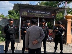 Satgas OMP Rinjani Polresta Mataram Pantau Perlindungan Maksimal Kantor Penyelenggara Pilkada 2024