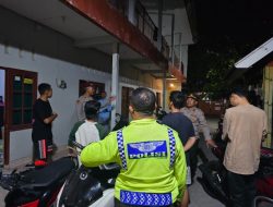 Sampaikan Pesan Kamtibmas, Polsek Mataram Patroli Ke Sejumlah Kos-kosan