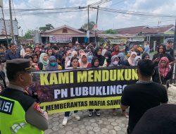 Ratusan Massa Dukung Penegakan Hukum di Kasus Pemalsuan Dokumen HGU PT SKB