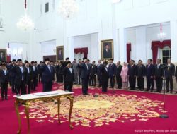 Presiden Prabowo Subianto Lantik Menteri Kabinet Merah Putih Periode Tahun 2024-2029