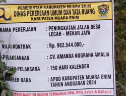 DPK Gerhana Indonesia Muara Enim: Soroti Proyek Rabat Beton Dana APBD 2024 Diduga Dikerjakan Asal-Asalan