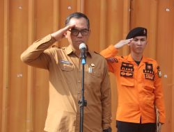 Siap Hadapi Musim Hujan dan Antisipasi Bencana,  Sekda Ajat Rochmat Jatnika Pimpin Apel Kesiapsiagaan Bencana