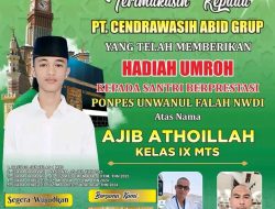 PT. Cendrawasih Adib Grup Berangkatkan Ajib Athoillah Penerima Hadiah Paket Umroh