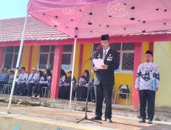 Upacara Hari PGRI di Kecamatan Tanjungsari Ke 79 Digelar Lapangan Olahraga SMP- Negri Dua Tanjungsari