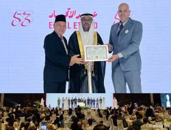 *Pemberian Penghargaan International Certificate Hiasi Perayaan Hari Nasional Uni Emirat Arab di Jakarta*