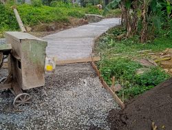 Proyek Siluman Betonisasi Jalan Di Desa Sukamulya Sukamakmur Tidak Pasang Papan Informasi Kegiatan Dikritisi