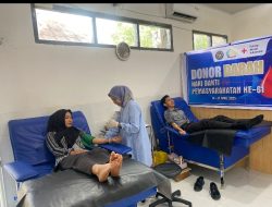 Dalam rangka Hari Bhakti Pemasyarakatan Ke – 61 , Lapas Selong Gelar Donor Darah Bagi Pegawai DWP, dan keluarga Pegawai Lapas.