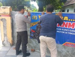Waspada Curanmor, Polsek Mataram Sebarkan Spanduk Himbauan