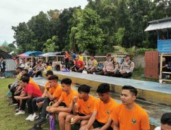 Polresta Mataram Berikan Pengamanan Putaran Final Sepak Bola U-13 Piala Kades Batu Kumb